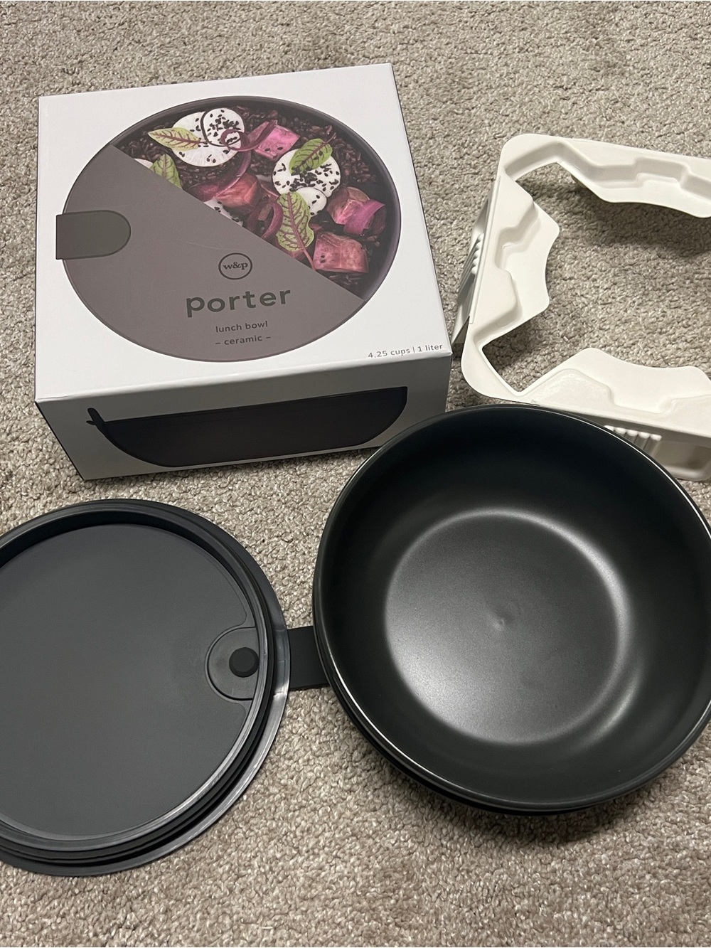 Brand new - Porter ceramic lunch bowl with lid and container
